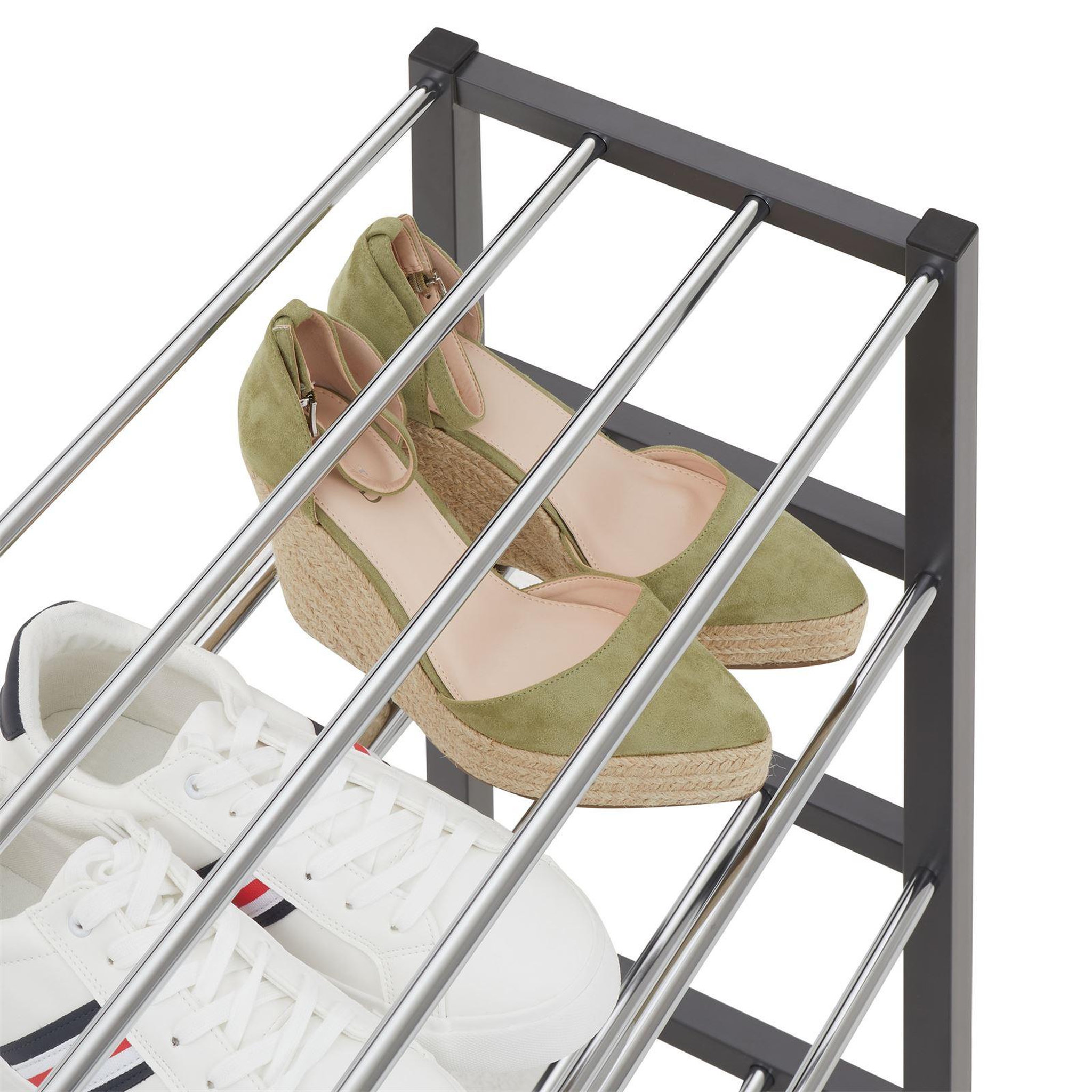 Voir la diapositive 4 : IDIMEX Étagère à chaussures dublin, 4 niveaux