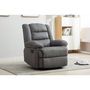 Voir la diapositive 2 : Habitat et Jardin Fauteuil relax  Buckingham  - 85 x 93 x 100 cm - Gris clair