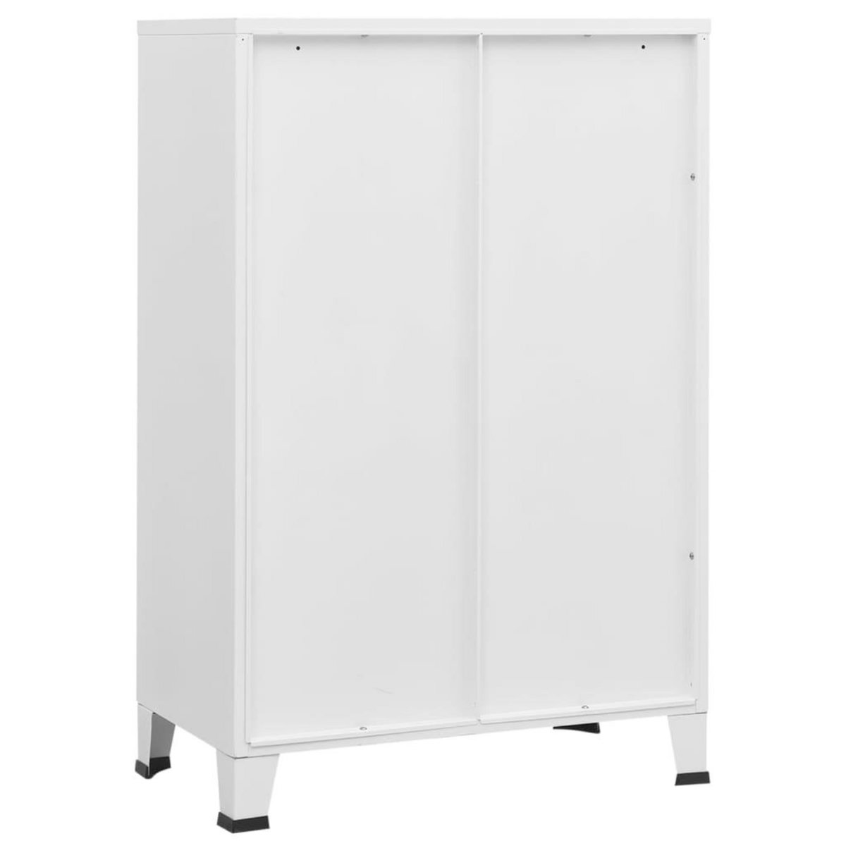 VIDAXL Coffre de rangement industriel Blanc 75x40x115 cm Metal