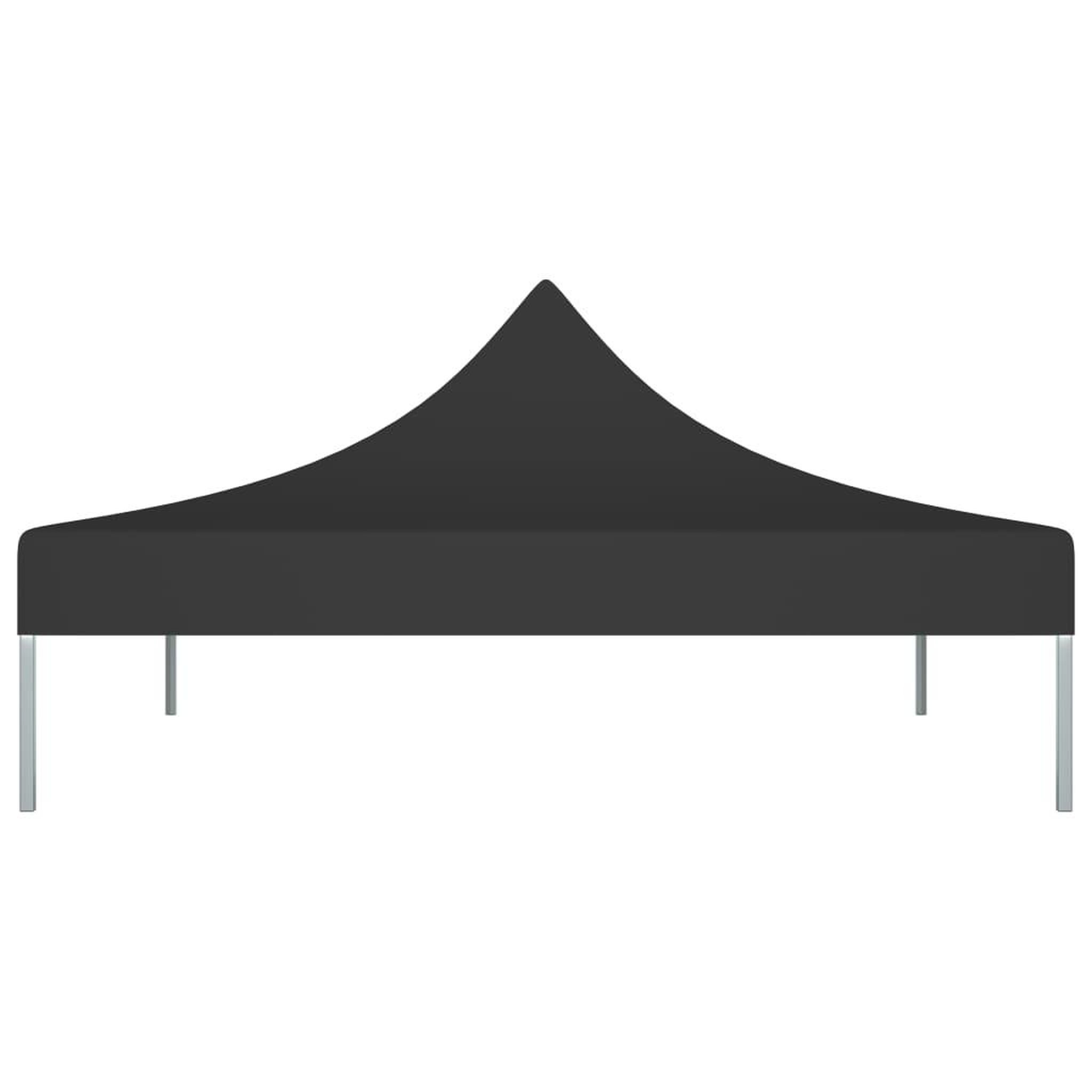 Voir la diapositive 4 : VIDAXL Toit de tente de reception 2x2 m Noir 270 g/m^2