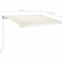 Voir la diapositive 6 : VIDAXL Auvent manuel retractable 350x250 cm Creme