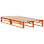 Voir la diapositive 3 : VIDAXL Cadre de lit sans matelas cire marron 100x200cm bois pin massif