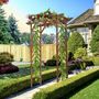 Voir la diapositive 2 : OUTSUNNY Arche de jardin arche à rosiers style exotique dim. 140L x 65l x 200H cm bois de sapin
