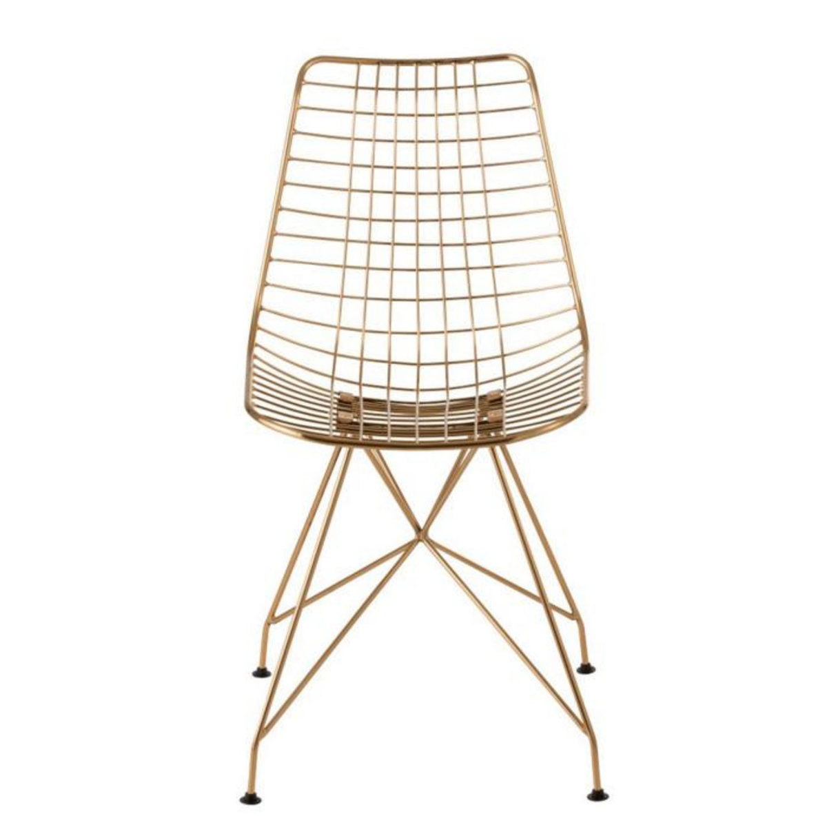 Paris Prix Chaise Design en Métal  Charlotte  84cm Or