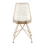 Voir la diapositive 2 : Paris Prix Chaise Design en Métal  Charlotte  84cm Or