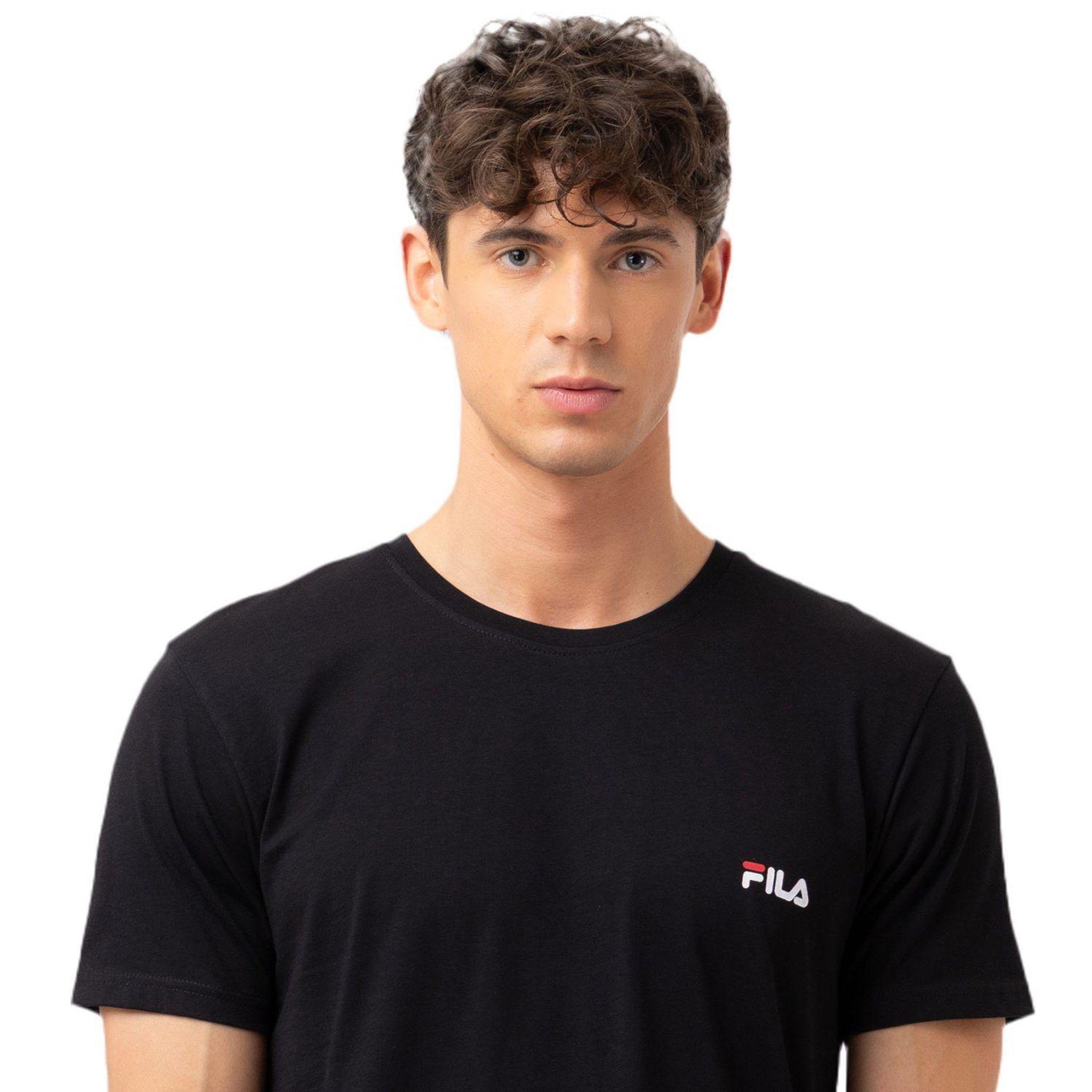 Voir la diapositive 2 : FILA Ensemble pyjama court homme en coton jersey FPS1194