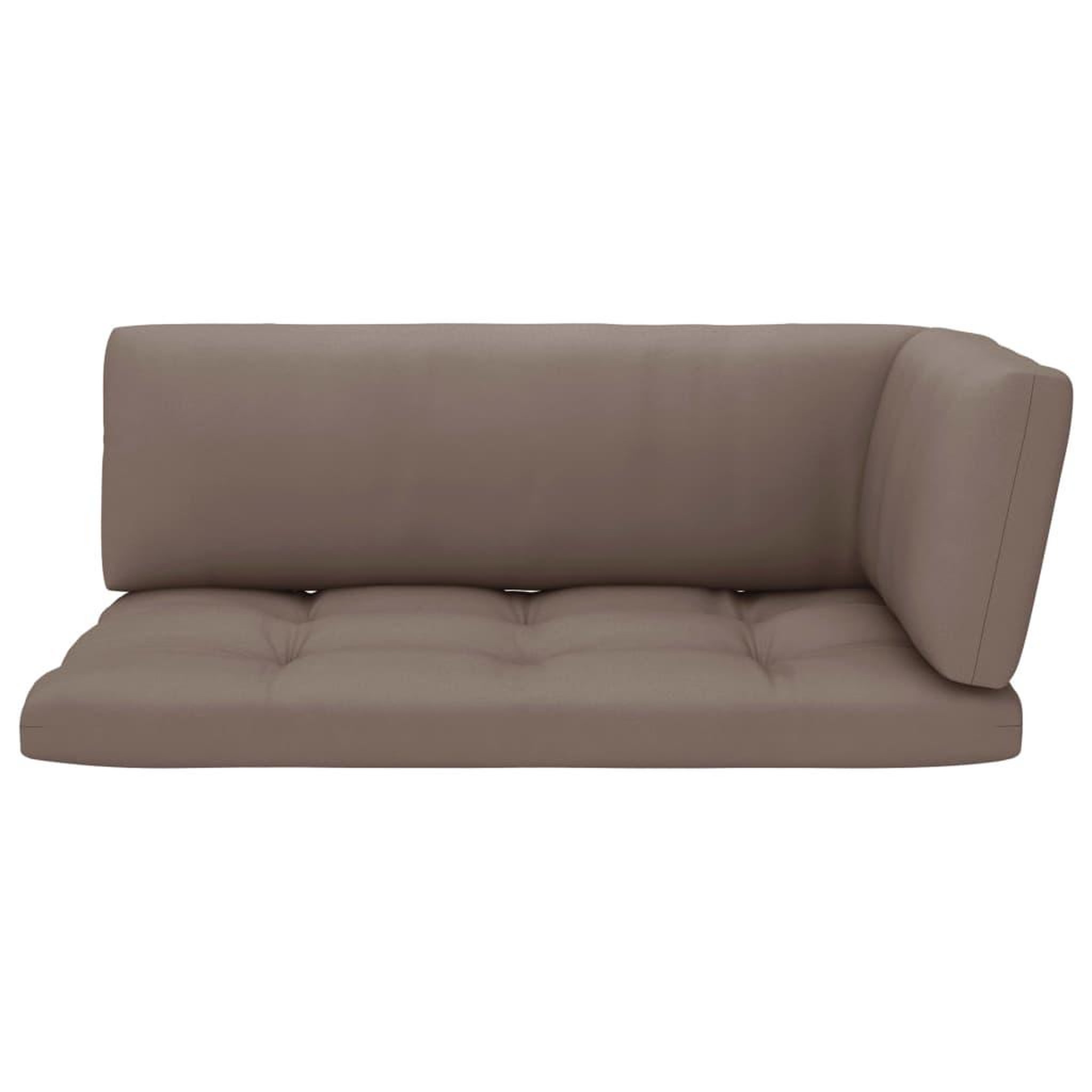 Voir la diapositive 5 : VIDAXL Canape palette 2 places avec coussins pin impregne de blanc