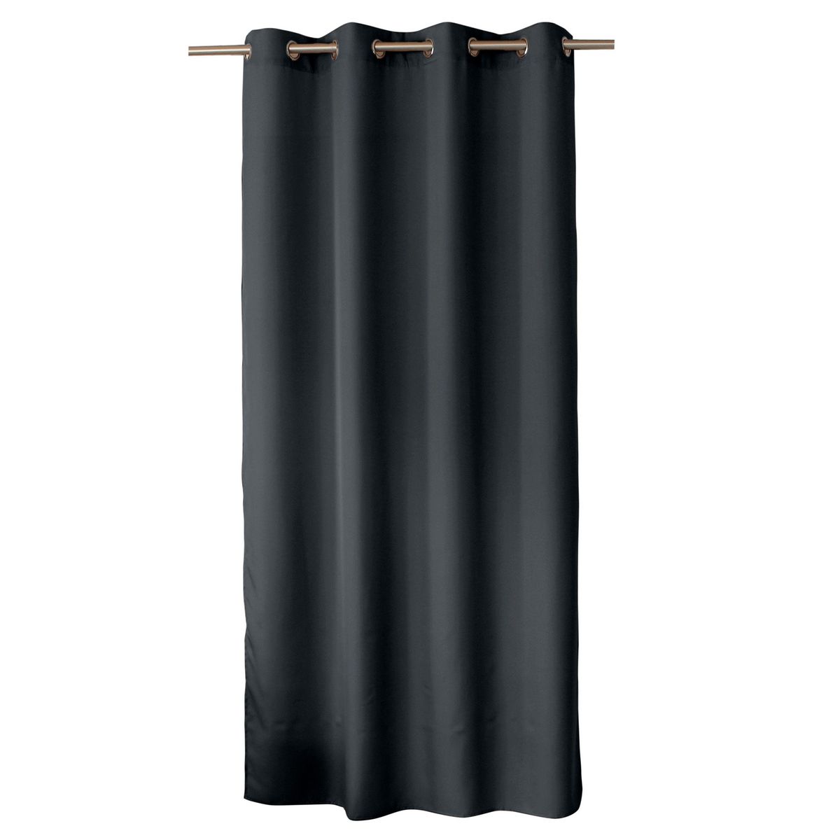 TOILINUX Lot de 2 Rideaux uni avec œillets