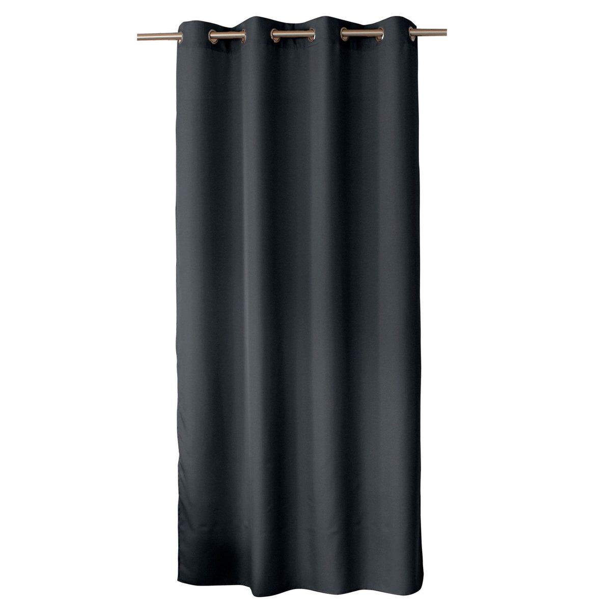 TOILINUX Lot de 2 Rideaux uni avec œillets