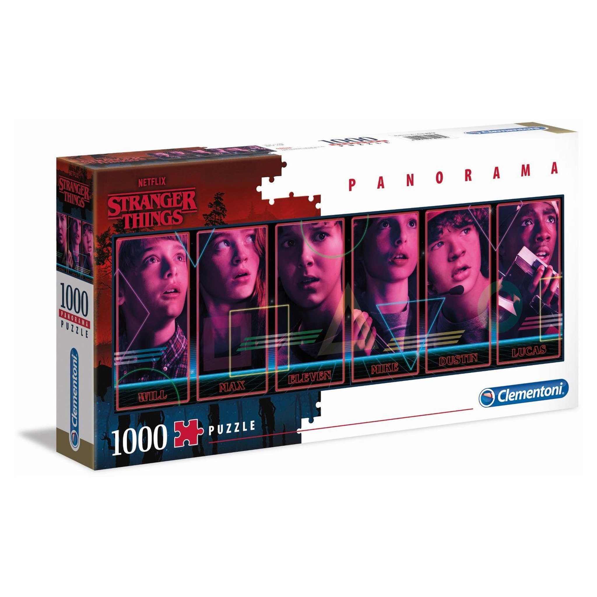 Voir la diapositive 1 : CLEMENTONI Puzzle 1000 pièces panorama Stranger Things