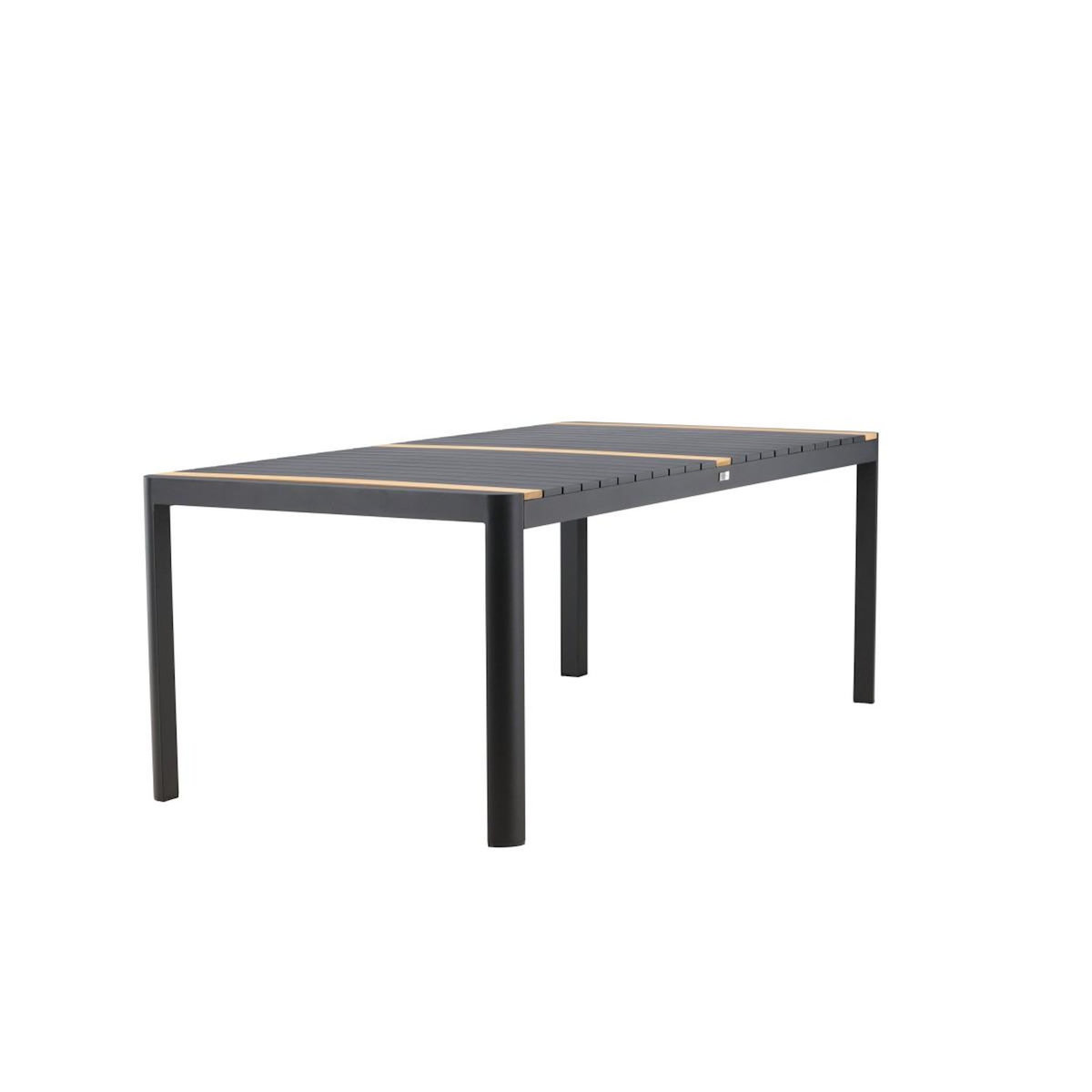 Paris Prix Table de Jardin en Teck  Togo  200cm Noir