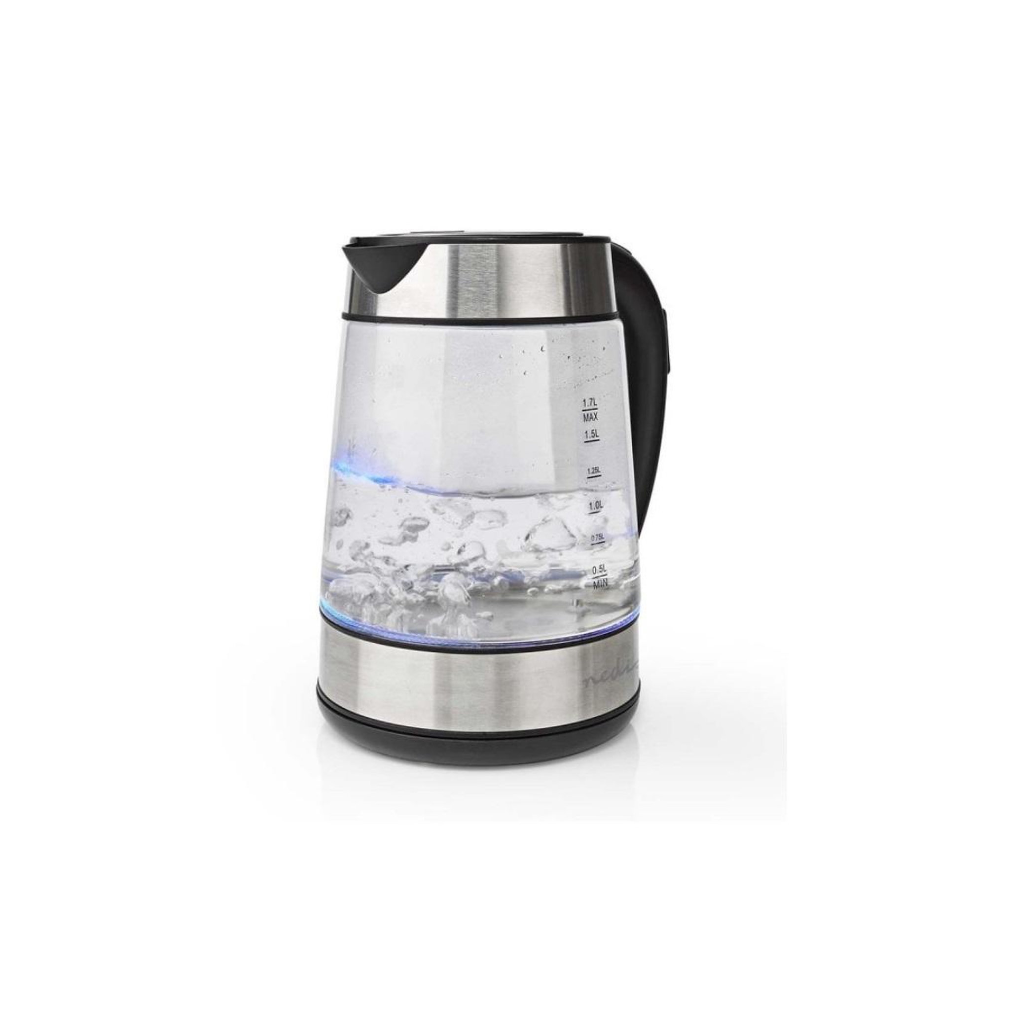 Voir la diapositive 2 : NEDIS Bouilloire sans fil 1.7l 2200w transparent - kawk320egs