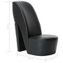 Voir la diapositive 6 : VIDAXL Chaise en forme de chaussure a talon haut noir similicuir