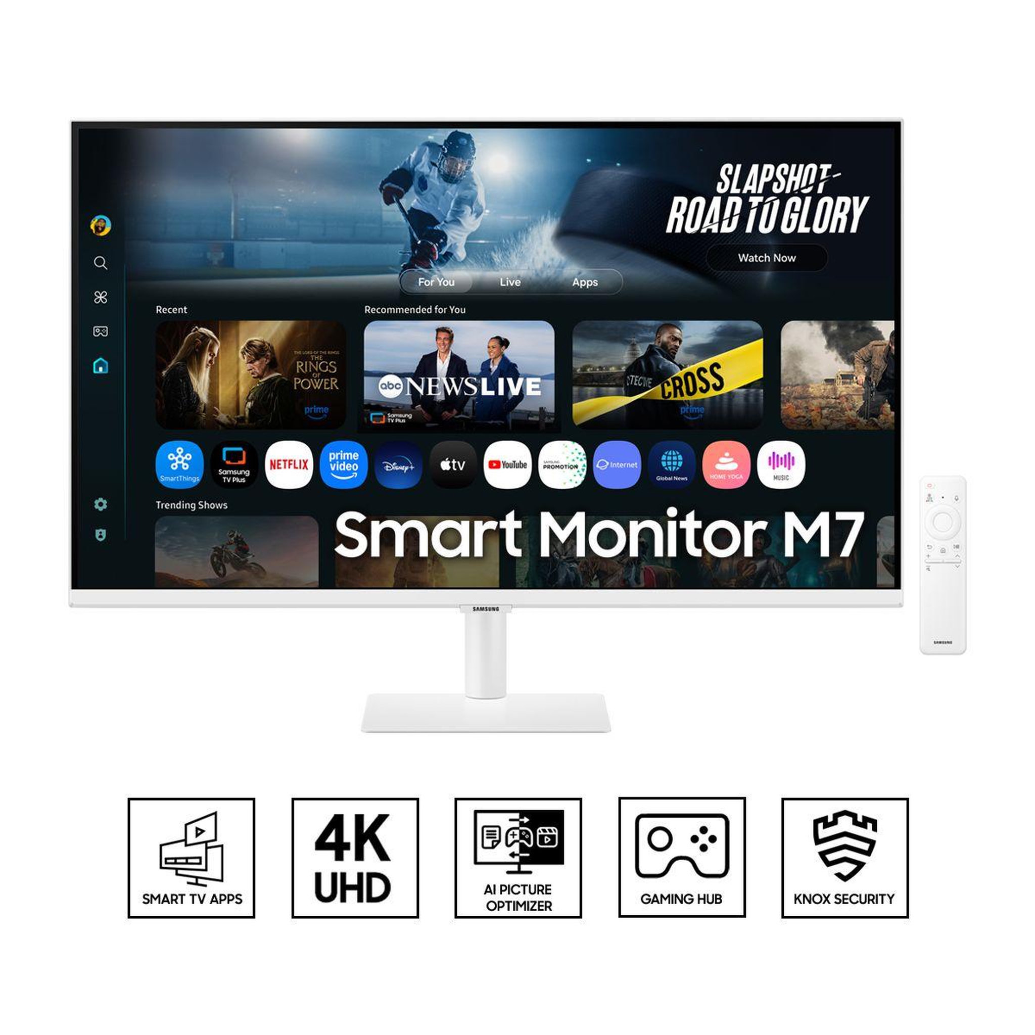 Samsung Ecran PC 4K Smart Monitor M70F 32'' VA