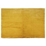 Paris Prix Tapis Imitation Fourrure  Fin  120x170cm Moutarde