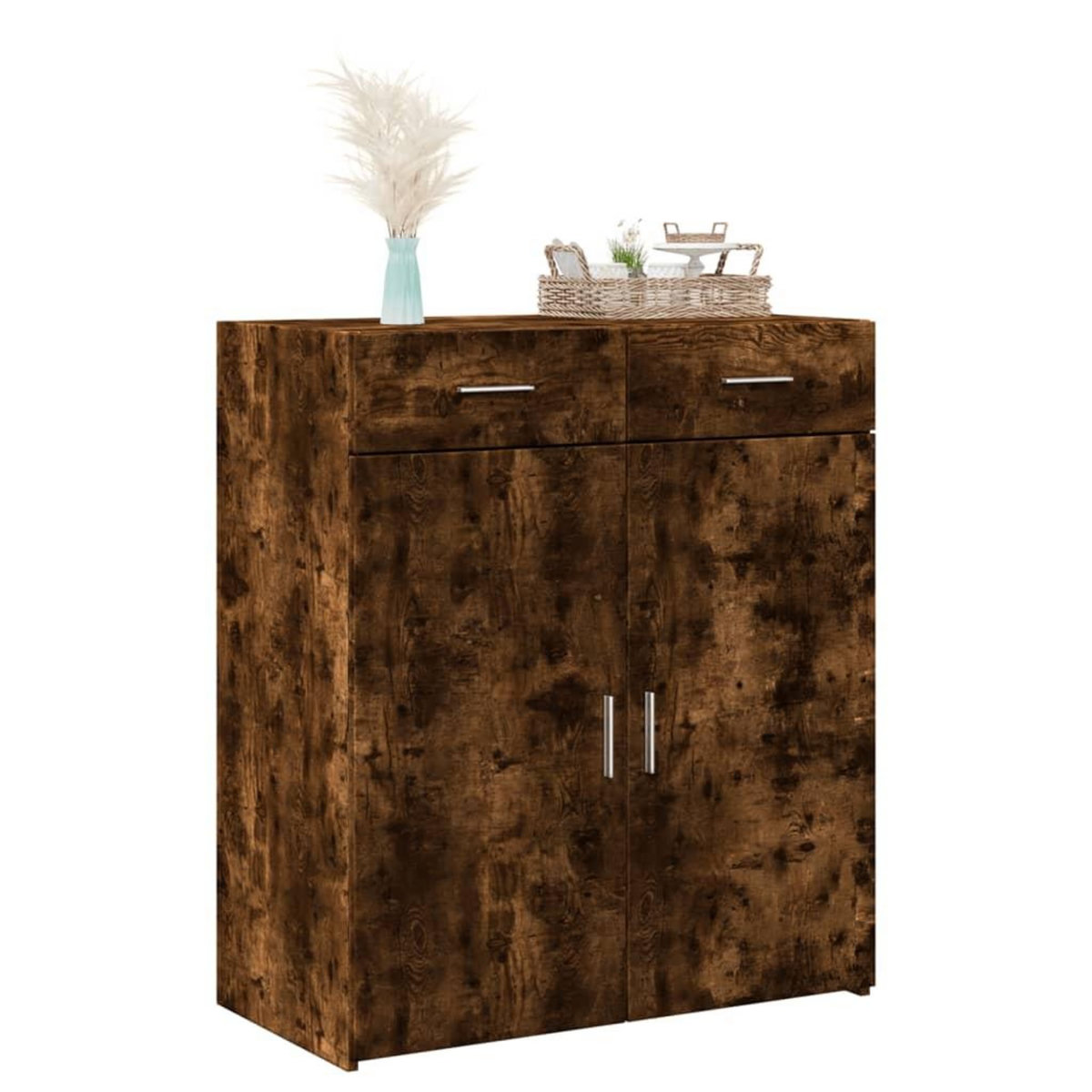 VIDAXL Buffet chene fume 80x42,5x93 cm bois d'ingenierie