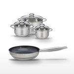 ELO Lot Poêle 24cm & 3 Faitouts Elo Profi Therm Platinum