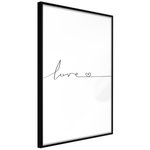 Paris Prix Affiche Murale Encadrée  Love Pulse. Coloris disponibles : Noir, Jaune