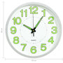 Voir la diapositive 6 : VIDAXL Horloge murale lumineuse Blanc 30 cm