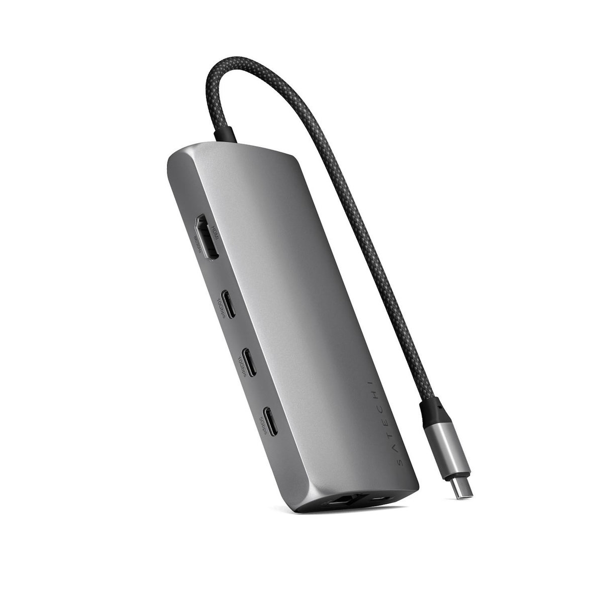 SATECHI Satechi ST-P8KEM station d'accueil Avec fil USB 3.2 Gen 1 (3.1 Gen 1) Type-C Gris