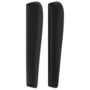 Voir la diapositive 4 : VIDAXL Tete de lit avec oreilles Noir 93x23x118/128 cm Similicuir