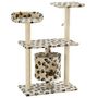 Voir la diapositive 2 : VIDAXL Arbre a chat avec griffoir en sisal 95 cm Beige Motif de pattes