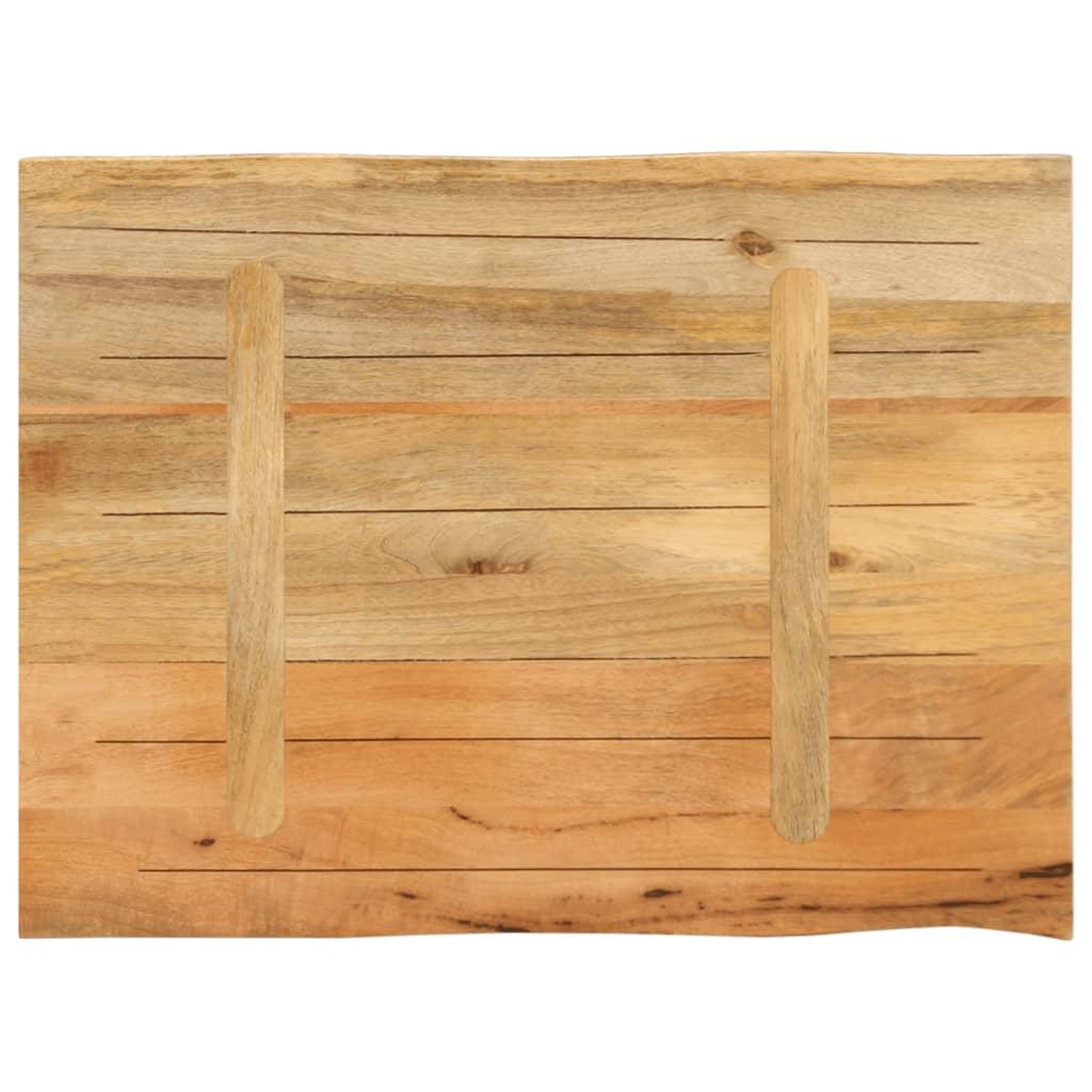 Voir la diapositive 5 : VIDAXL Dessus de table 90x60x3,8 cm bord vivant bois massif manguier