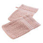 Voir la diapositive 1 : Paris Prix Lot de 2 Gants de Toilette  Excellence  15x21cm Rose Blush