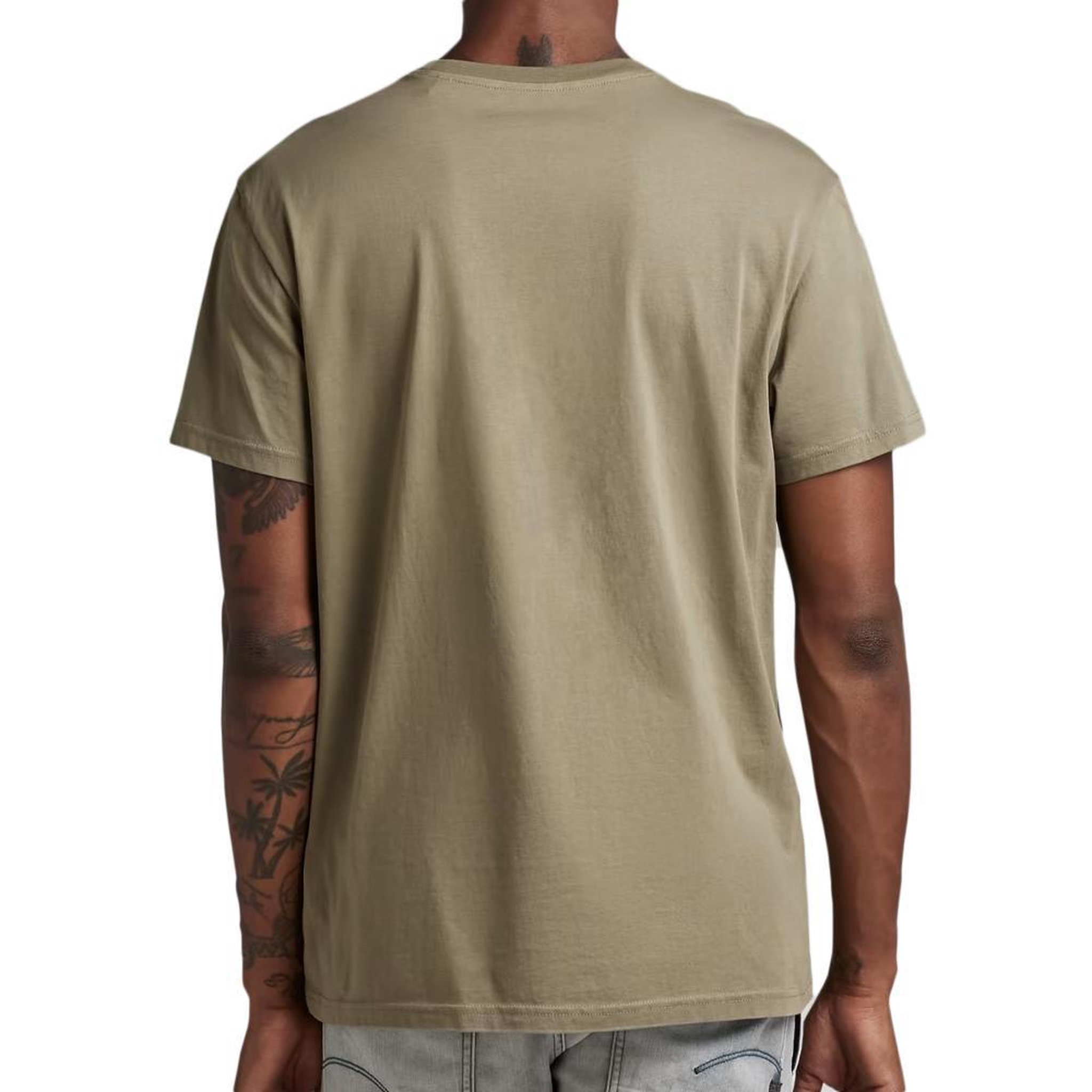 Voir la diapositive 2 : G-Star Raw T-shirt Kaki Homme G-Star Raw D22776