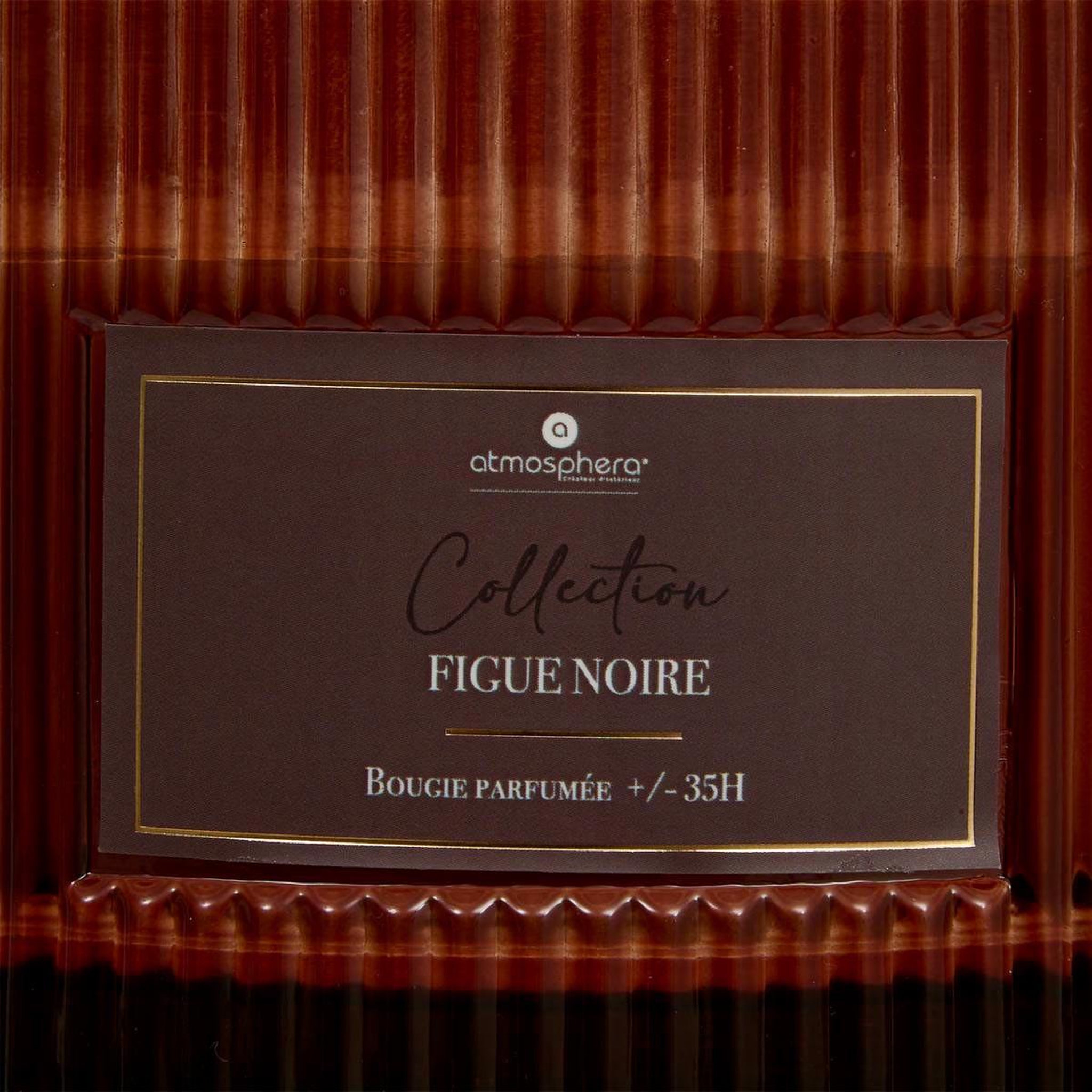 Voir la diapositive 3 : ATMOSPHERA Bougie parfumée en verre  albie  635g figue noire
