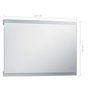 Voir la diapositive 6 : VIDAXL Miroir mural a LED de salle de bain et capteur tactile 100x60cm