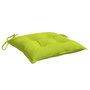Voir la diapositive 5 : VIDAXL Coussins de chaise lot de 2 vert brillant 40x40x7 cm