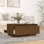 Voir la diapositive 3 : VIDAXL Table basse Marron miel 80x50x35 cm Bois massif de pin