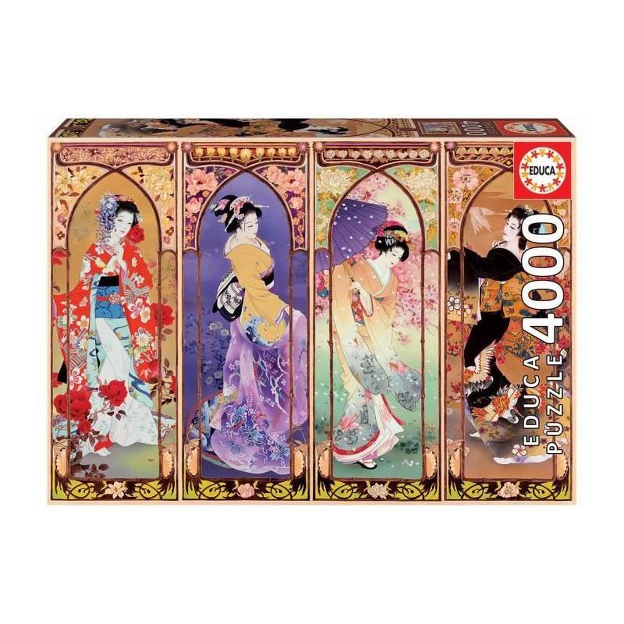 Voir la diapositive 1 : EDUCA EDUCA Puzzle - 4000 pieces Collage Japonais