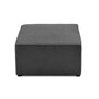 Voir la diapositive 3 : BEST MOBILIER Topaze - pouf - en tissu bouclette