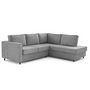 Voir la diapositive 4 : LISA DESIGN Jake - canapé déhoussable d'angle droit 5 places en velours texturé