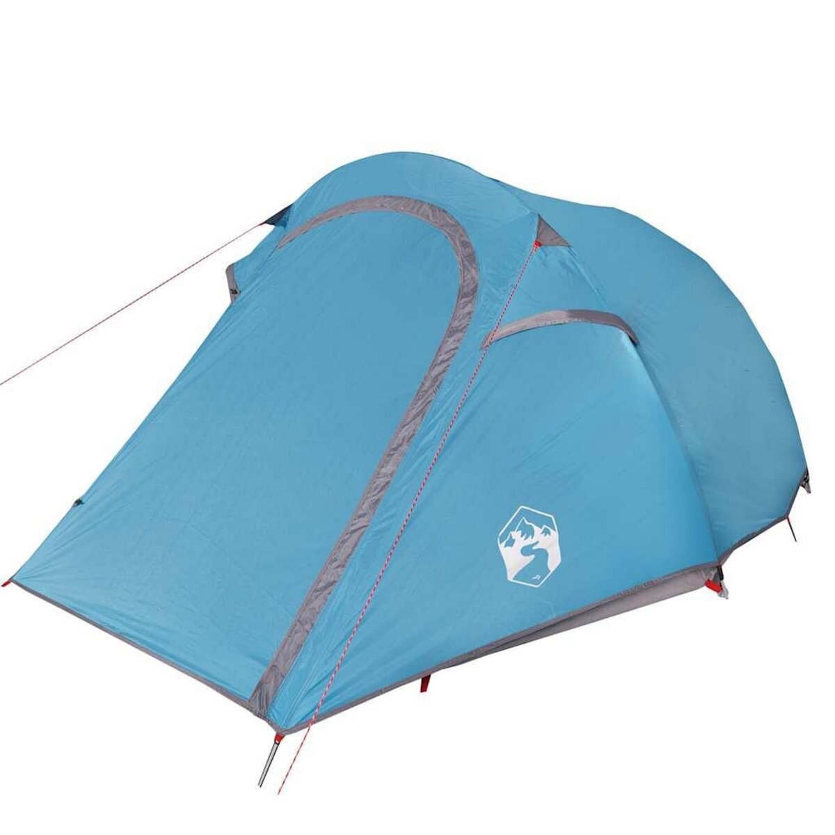 VIDAXL Tente de camping tunnel 3 personnes bleu impermeable