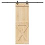 Voir la diapositive 1 : VIDAXL Porte coulissante et kit de quincaillerie 70x210 cm pin massif
