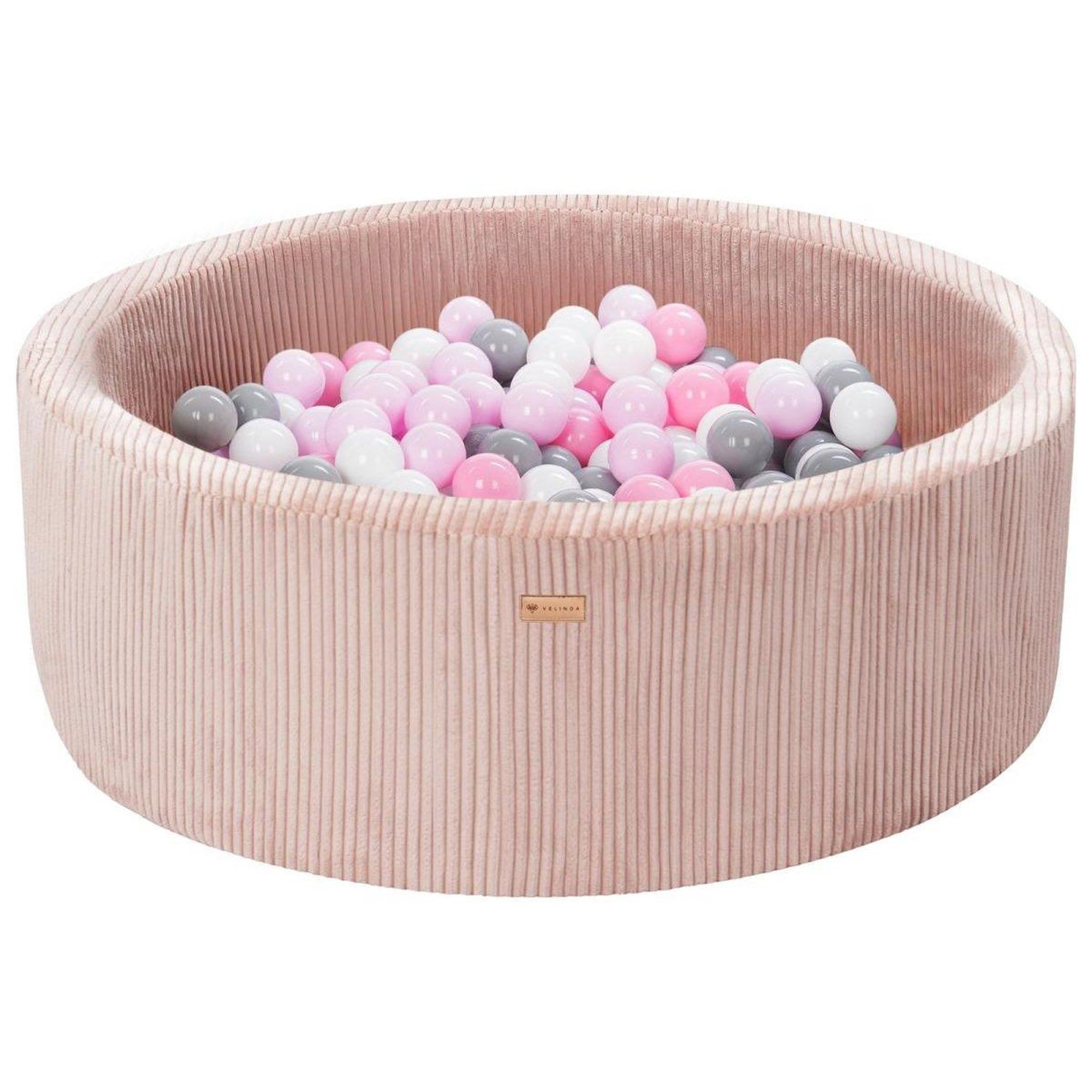 Piscine Velinda 300 Boules 7 Cm Diamètre 90 Cm Velours Côtelé - vue 2