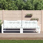 VIDAXL Coussins de palette lot de 5 motif de feuilles tissu