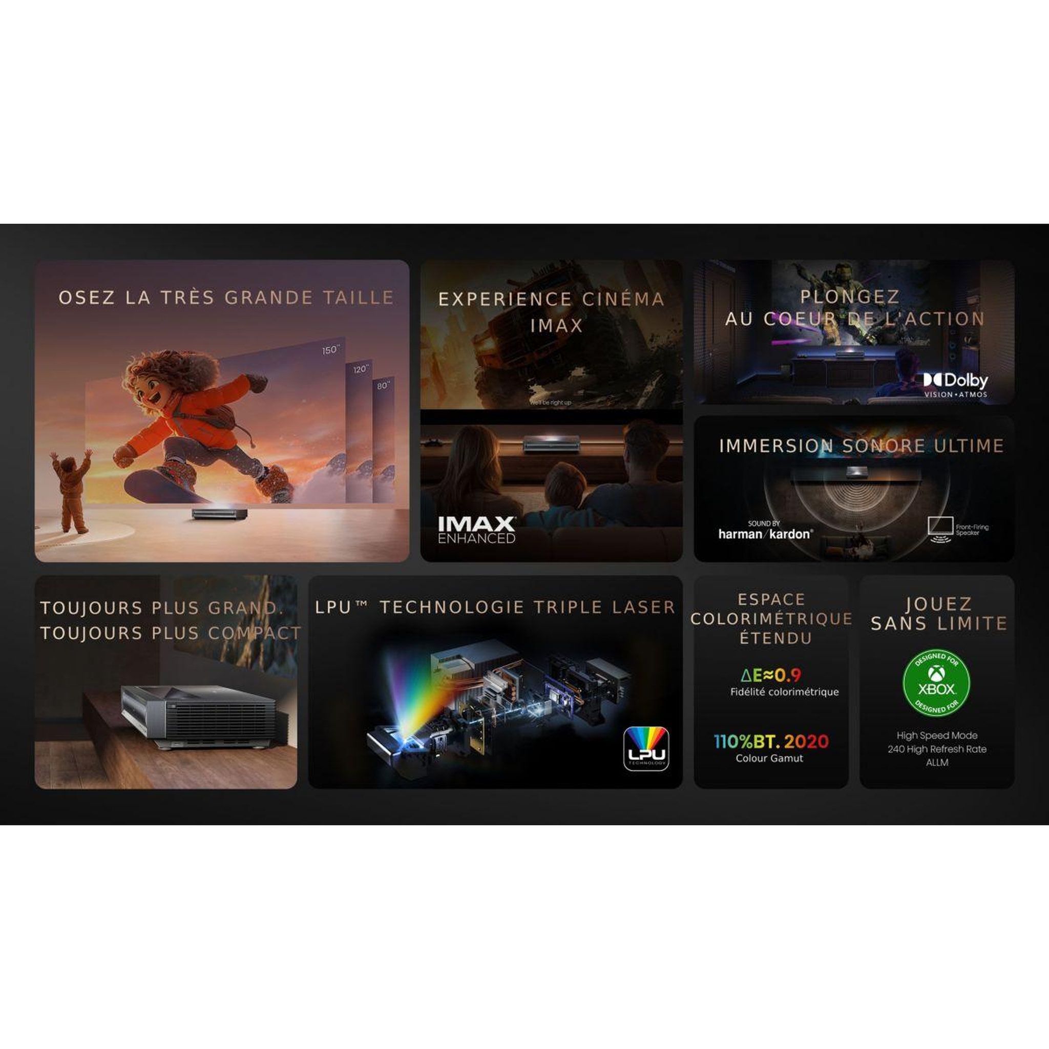 Voir la diapositive 5 : Hisense Vidéoprojecteur home cinéma px3-pro