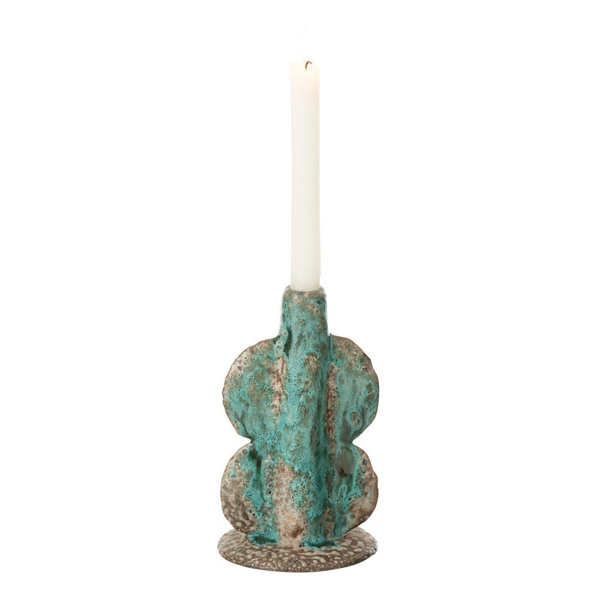 Voir la diapositive 2 : J-LINE Chandelier Déco en Céramique  Naga  20cm Bleu Azur