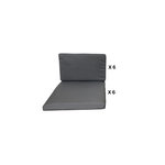 CONCEPT USINE Housses de coussins gris pour Miami et Sunset 6 places MIAMI