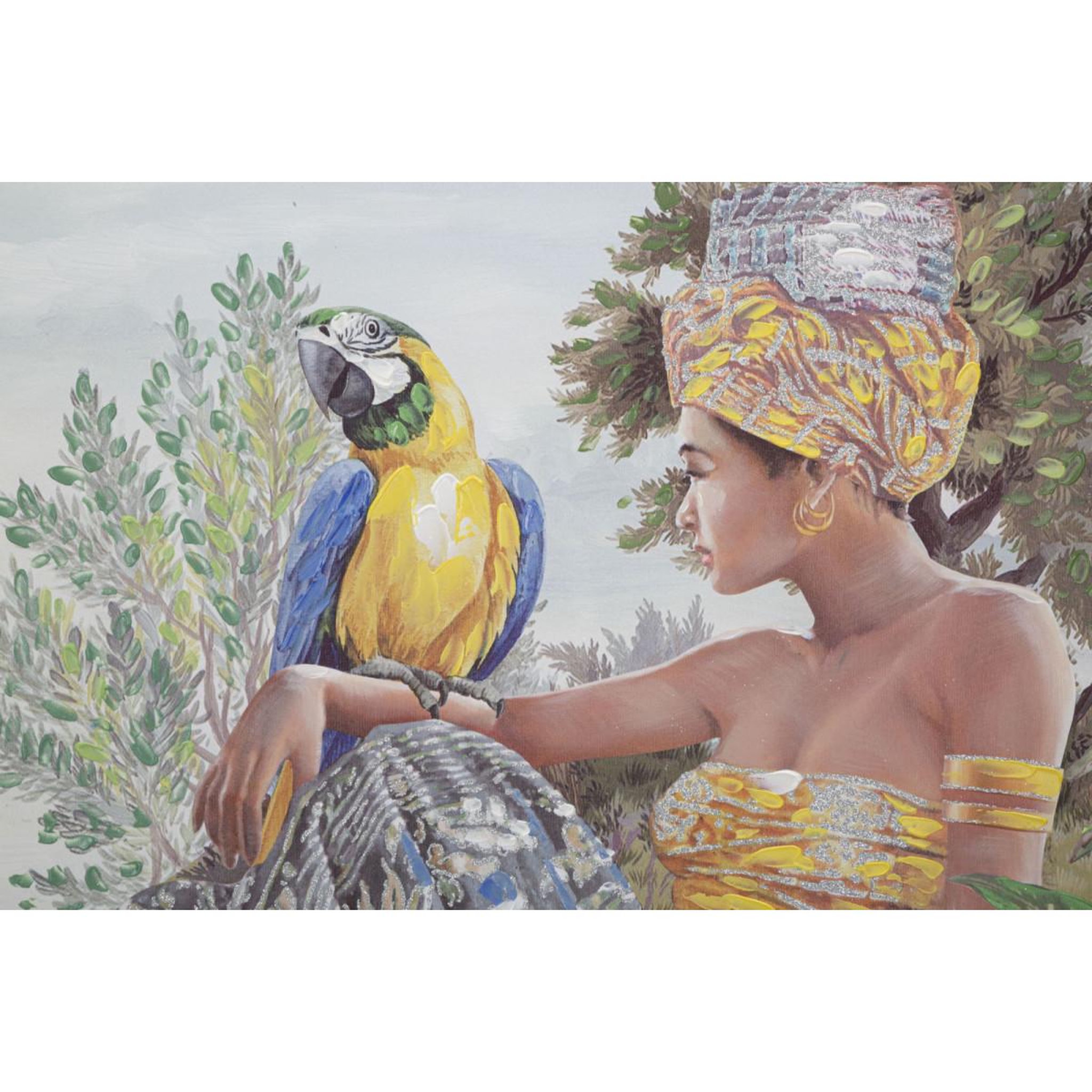 Voir la diapositive 2 : Paris Prix Toile imprimée déco  kenda  90x120cm multicolore