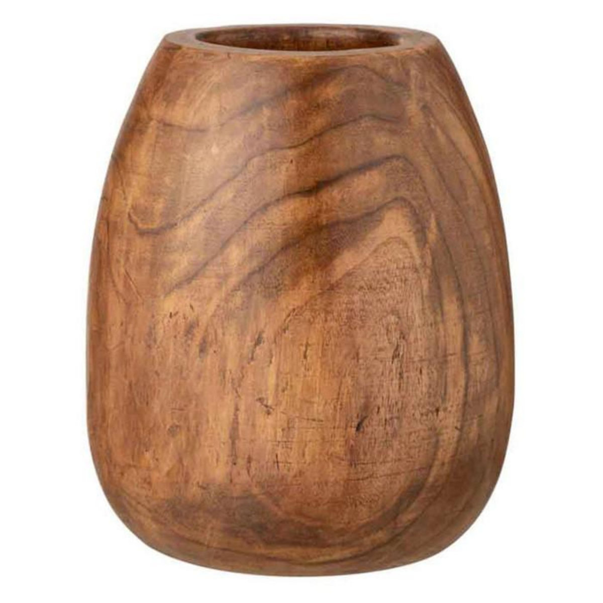 Paris Prix Cache-Pot Déco  Wood Paulownia  40cm Marron