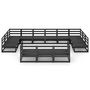 Voir la diapositive 3 : VIDAXL Salon de jardin 13 pcs bois de pin massif