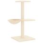 Voir la diapositive 5 : VIDAXL Arbre a chat avec griffoirs en sisal creme 72 cm