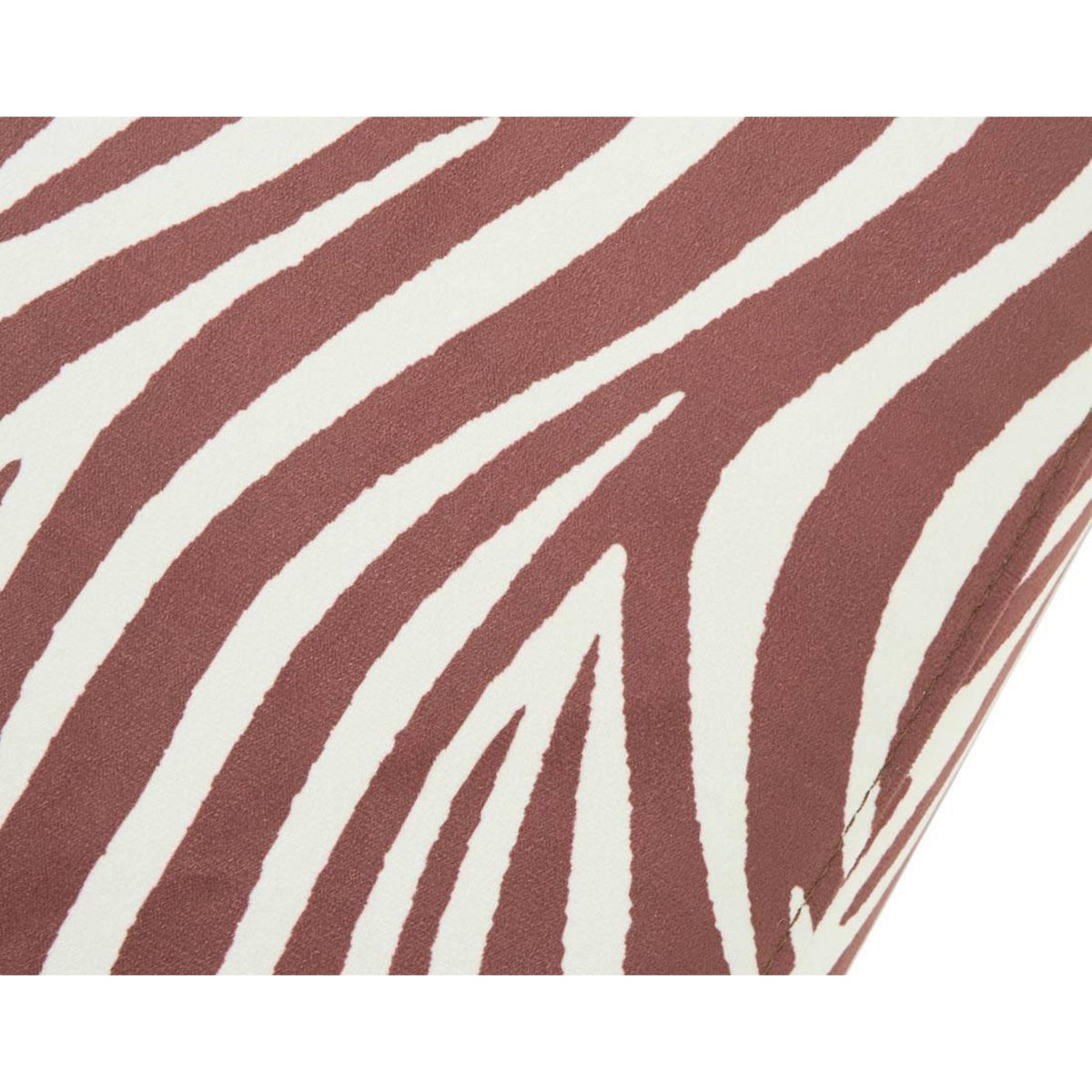 LISA DESIGN Onyx - canapé droit 2 places zèbre en velours