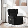 Voir la diapositive 1 : VIDAXL Fauteuil de massage inclinable Noir Tissu