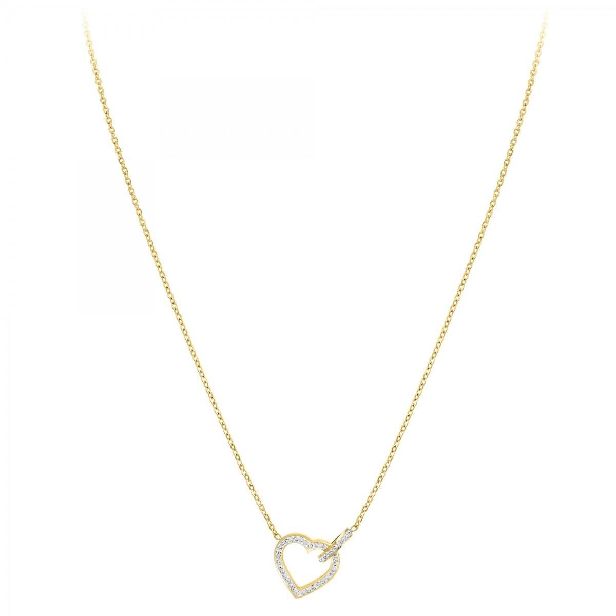 SC BOHEME Collier coeur par SC Bohème orné de Cristaux scintillants